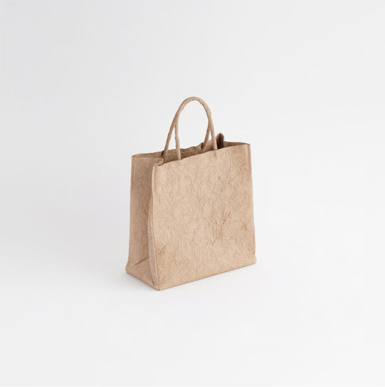 PAPER LEATHER TOTE BAG -M