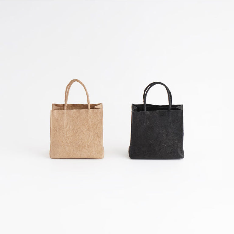 PAPER LEATHER TOTE BAG-S