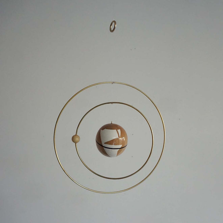 PLANET MOBILE[惑星モビール　月と地球]