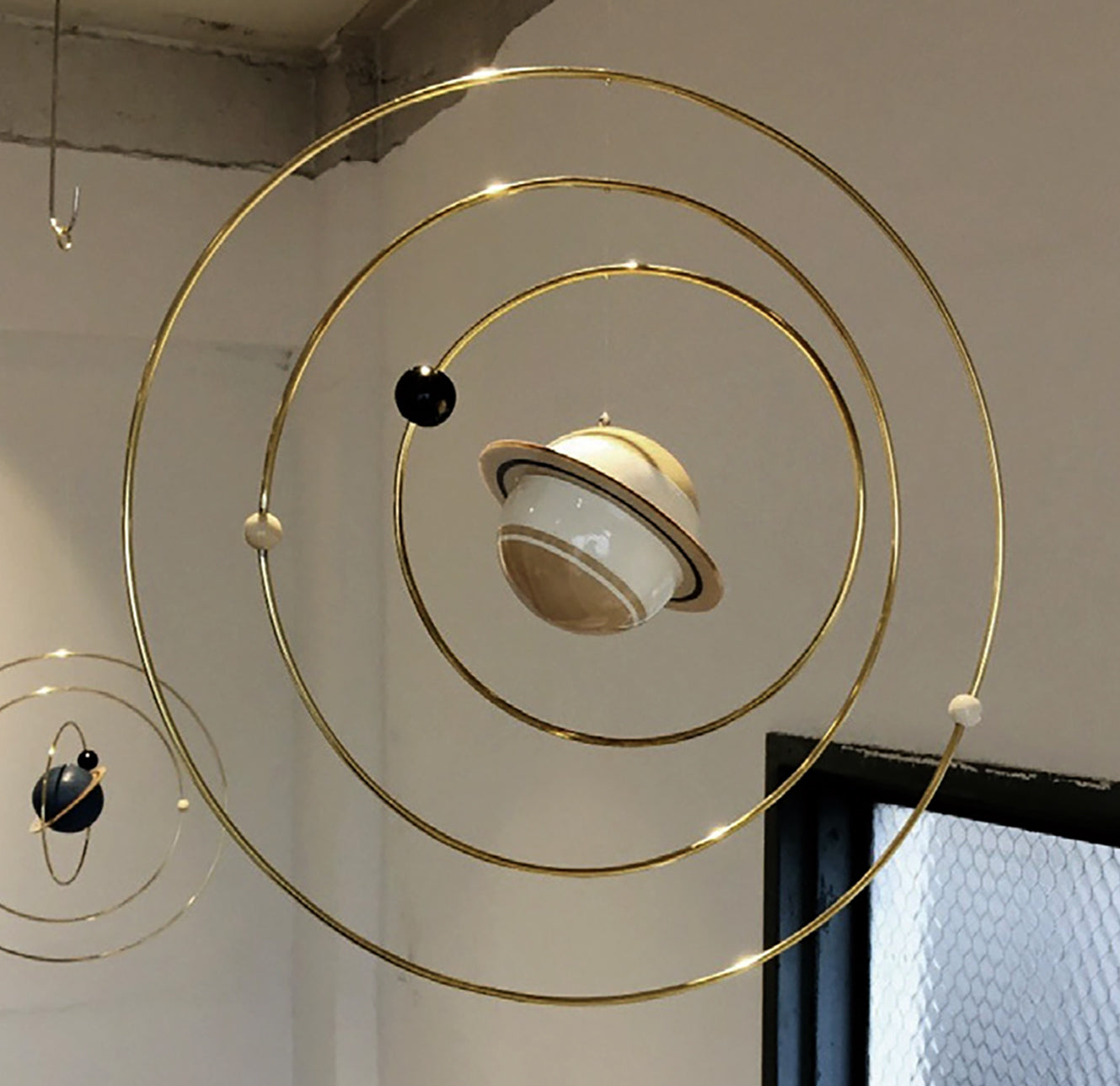 惑星　モビール　天然石　小 惑星 モビール 天然石 小